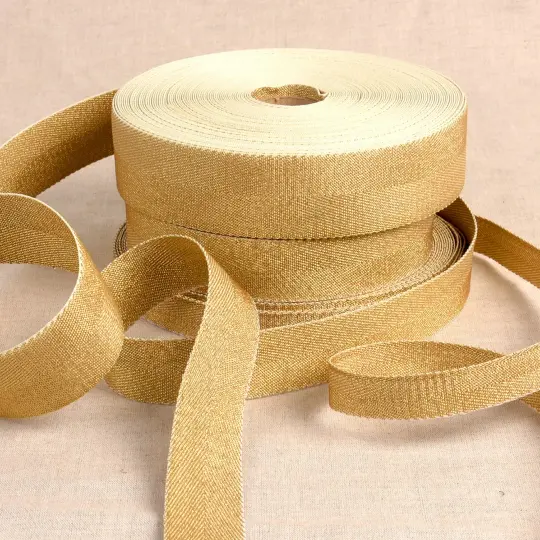 Metalized Webbing Gold 1-3/16in x 22yds