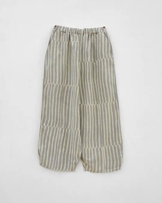 The Palace Pant in Silk Pompeii Stripe