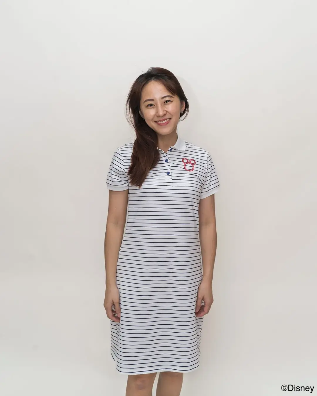 Ladies Polo Dress - Sailor Mickey Stripes