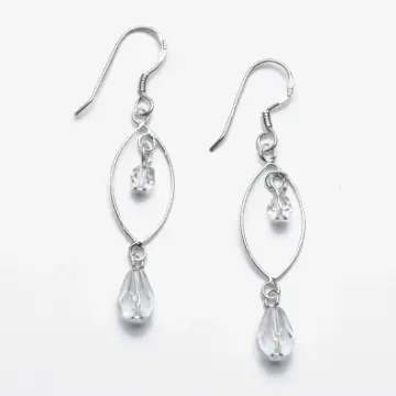 Sterling Silver and Crystal Earrings