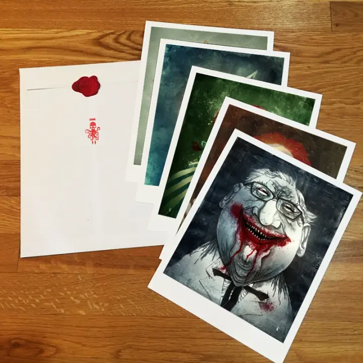FAST FOOD FIENDS PRINT SET
