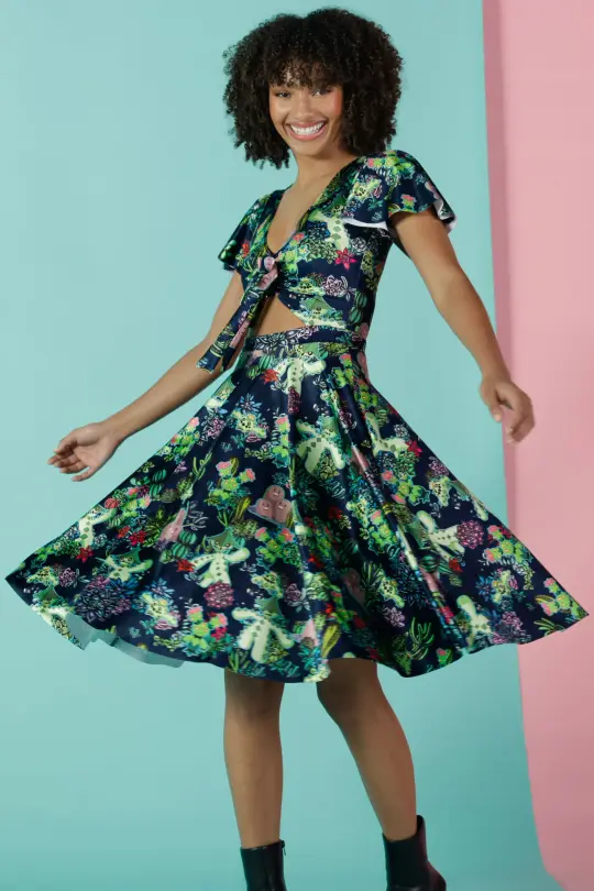 Desert Garden Rio Midi Dress