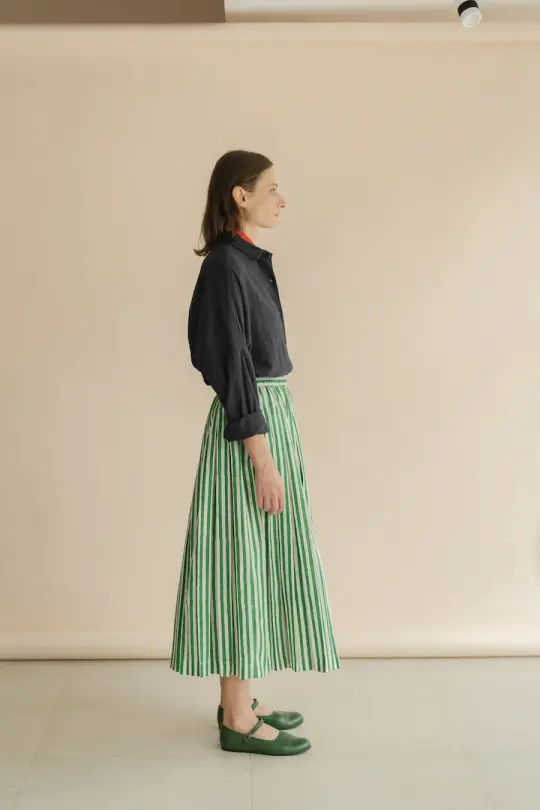 WILLA - GREEN STRIPES