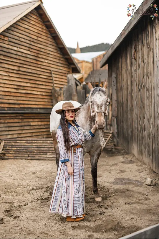Cotton Katrina Dress in Rootstock