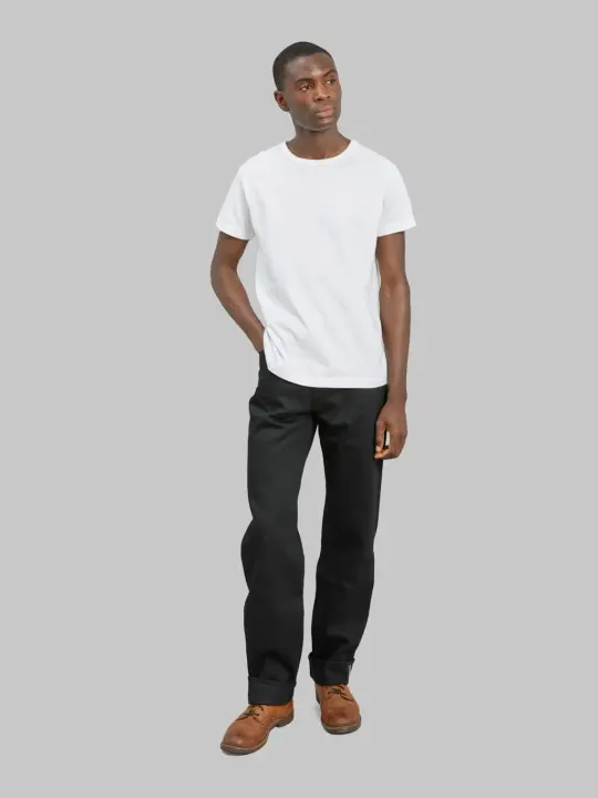 Momotaro Jeans MMJZ1100 14.7oz #100 "Standard" Straight Jeans Black