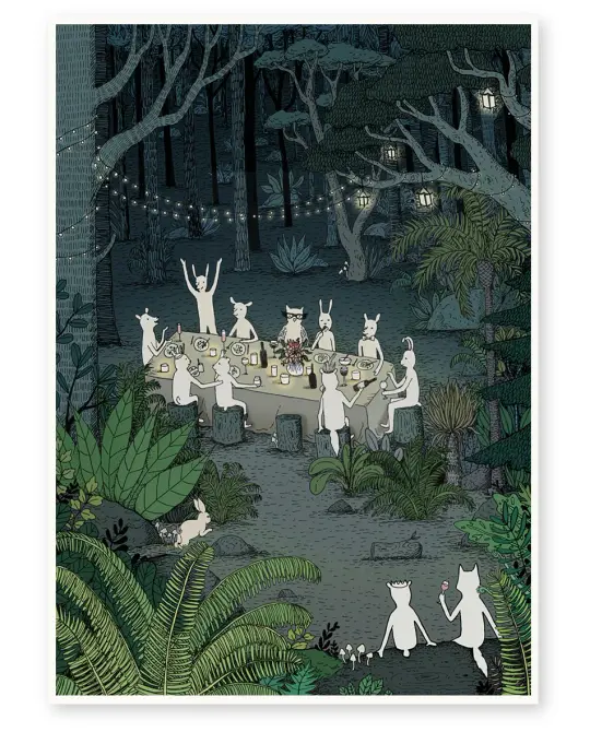 'Forest Party' Limited Edition Art Print