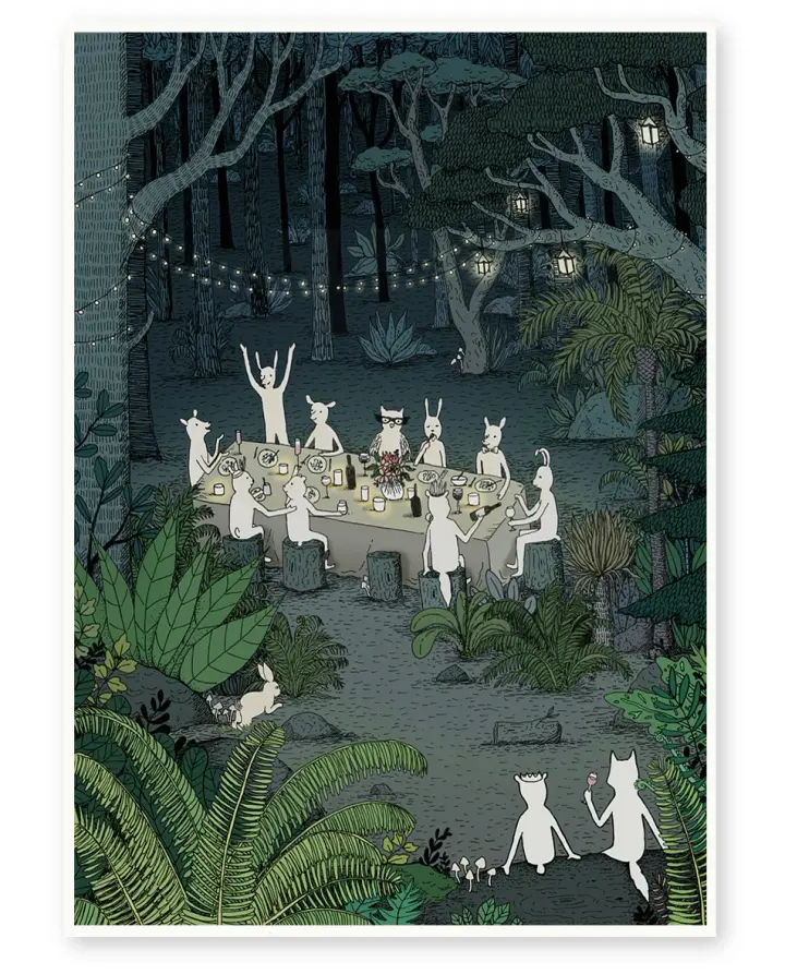'Forest Party' Limited Edition Art Print