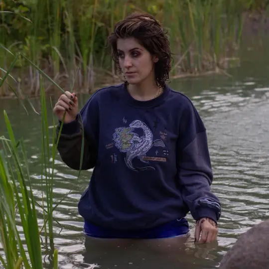 Nessie Crewneck // Cozy Cryptid Camp