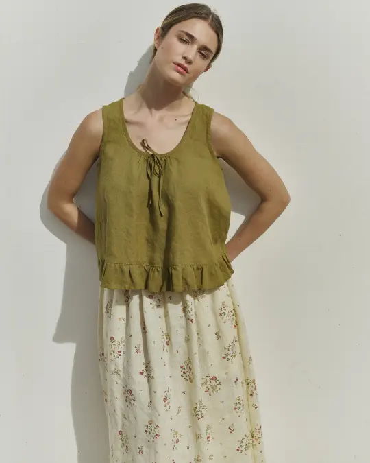 BERRY linen blouse