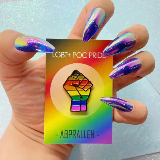 POC LGBT Pride Flag Enamel Pin