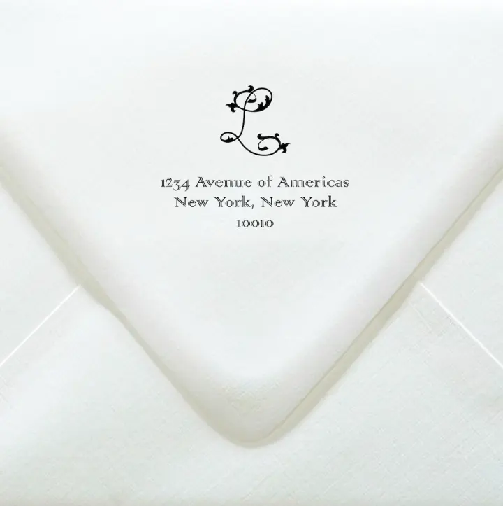 Decorative Monogram Custom Stamp