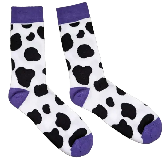 Big Moo'd Cow Socks