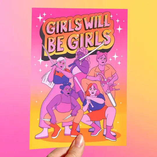 Girls will be girls - vernis doré - A5