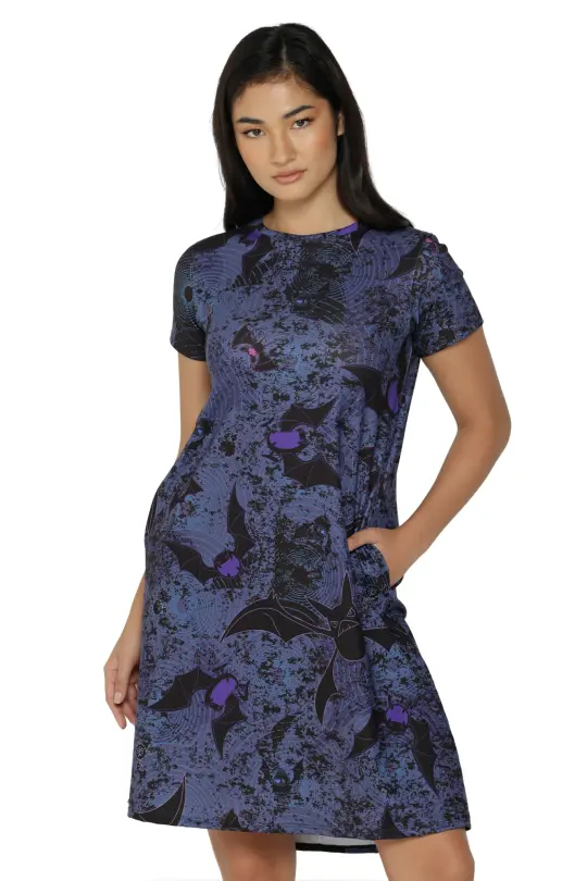 Bat Evolution Longline Swing Tee Dress