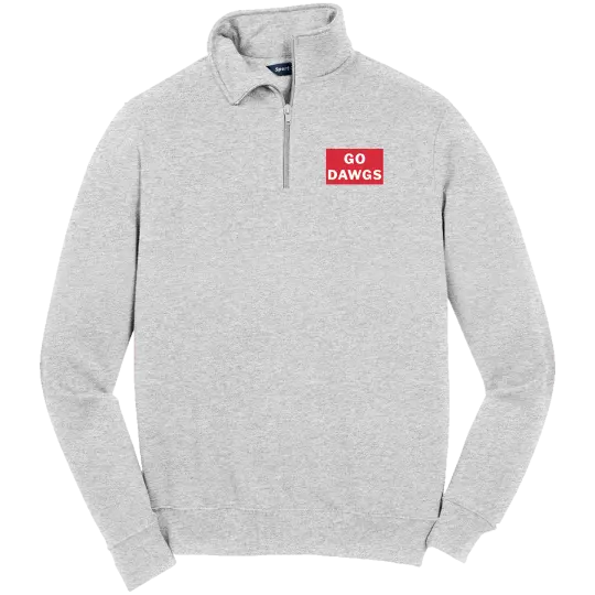 PLD Swim ST253 Sport-Tek 1/4 Zip - Go Dawgs Patch