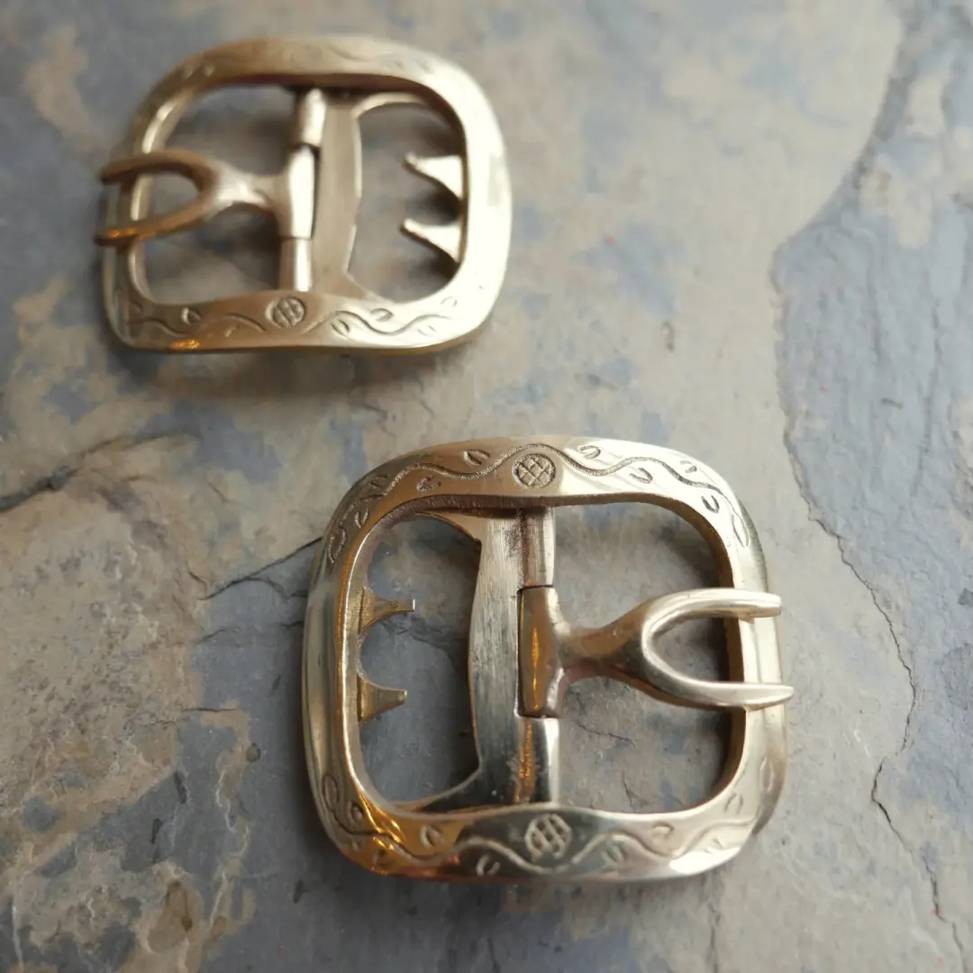 Ladies Shoe Buckles - Vine and Leaf Design