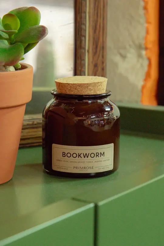 Bookworm Candle