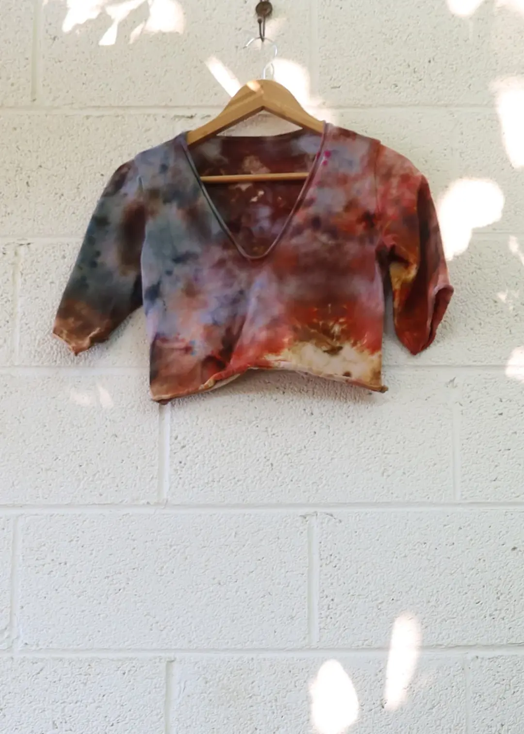 OOAK - Ritual Simplicity Bralette / XS / Stretch Cotton / Ice Dye (209)
