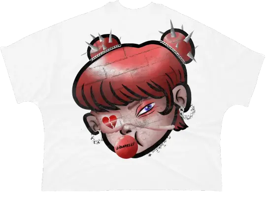 Lil Red Oversized Crop Top - Super Max Heavyweight Streetwear Essential