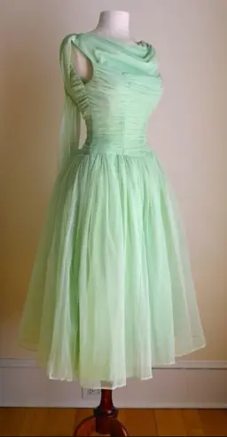 Tulle Flowy Women's Homecoming Dress Fresh Green Corset Short Prom Dress RS2238