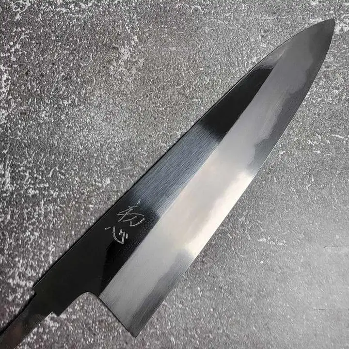 Hatsukokoro Komorebi Blue #1 210mm Gyuto Natural Stone Finish No Handle