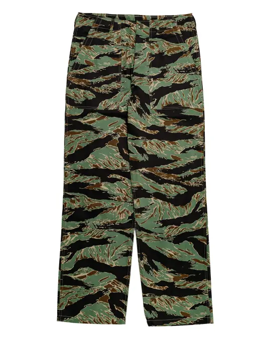 The Real McCoy's MP26003 Tiger Camouflage Civilian Trousers / John Wayne Green