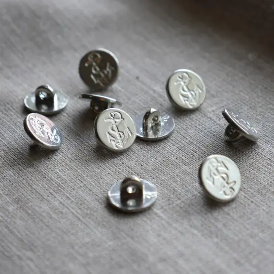 5/8"  Marine Small Plain Rim Buttons