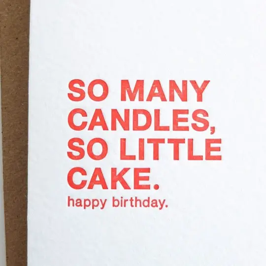 "So Many Candles" Card