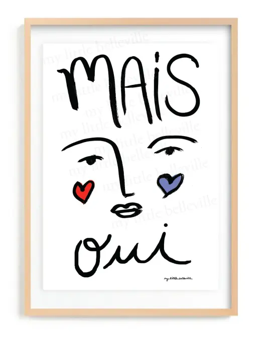 Mais Oui print 18 X 24