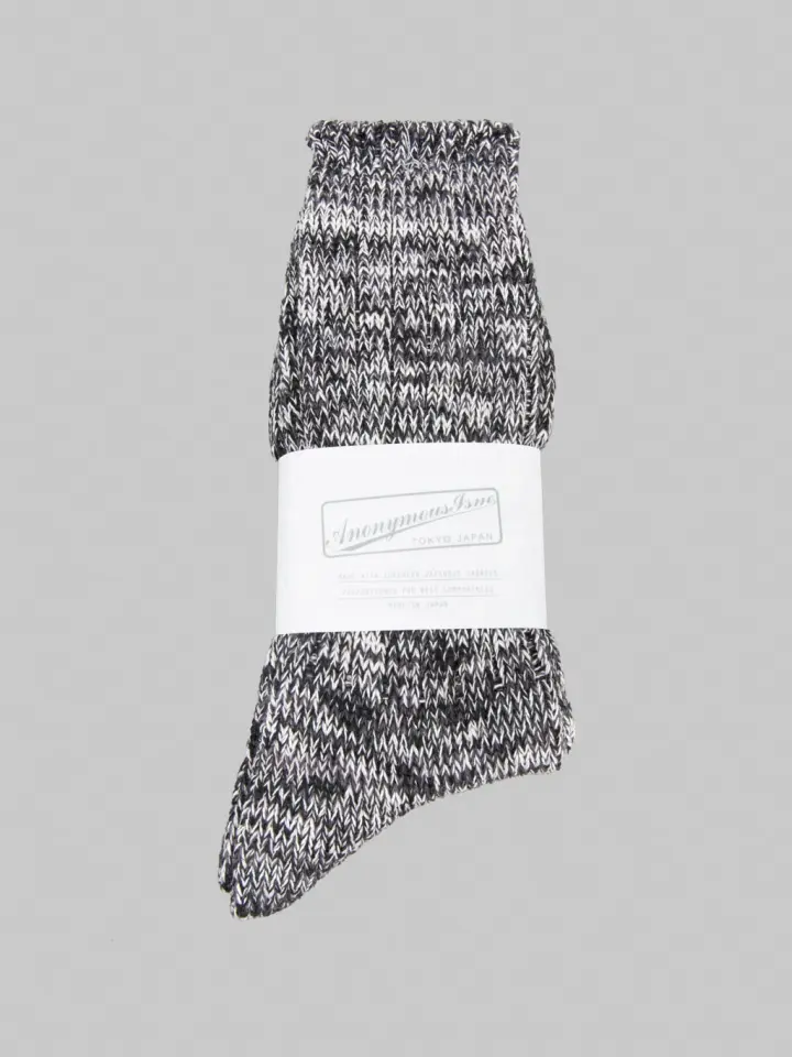 Anonymous Ism 5 Colour Mix Crew Socks Black