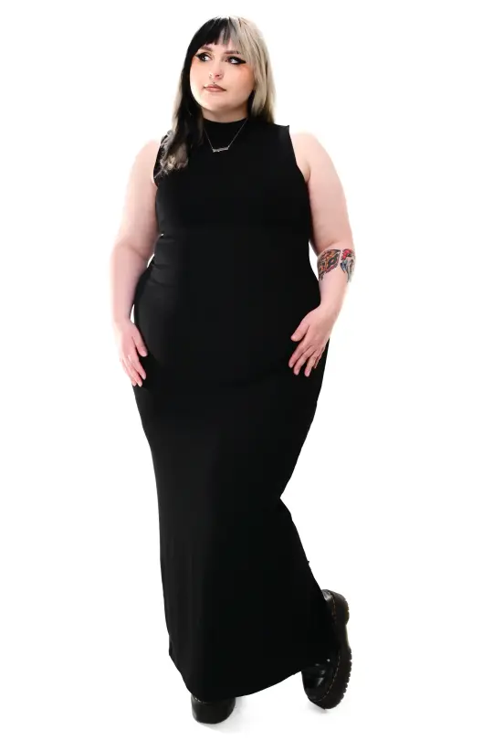 Claire High Neck Maxi Dress - 4XL left!