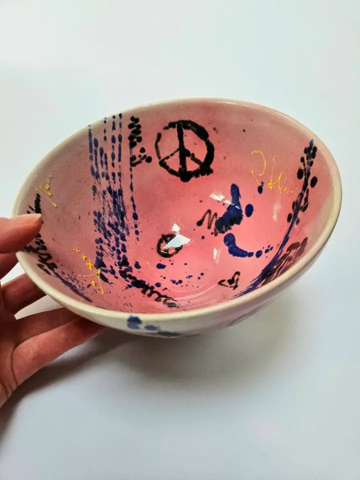 Peace & smiley Ramen bowl