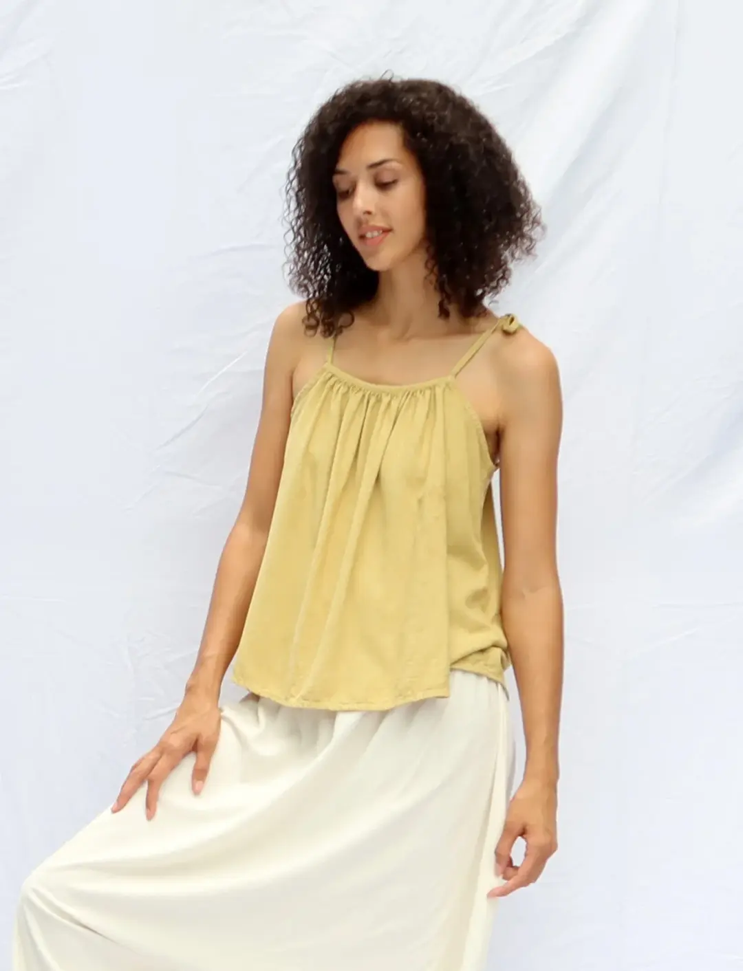 Silk Dawn Cropped Shirt