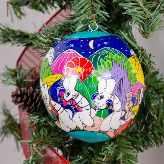 Xalitla Colorful Clay Ornament