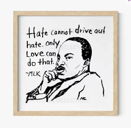 MLK Love Print 10X10 Art Print