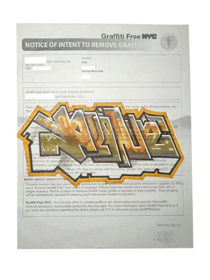 Letters - 2025 "Graffiti Removal"