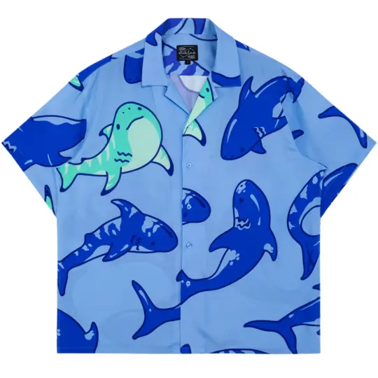 Gay Shark Button Up