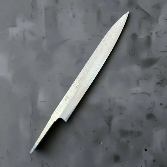 Yoshihiro Yauji Blue #2 Damascus Yanagiba 270mm - Blade Only