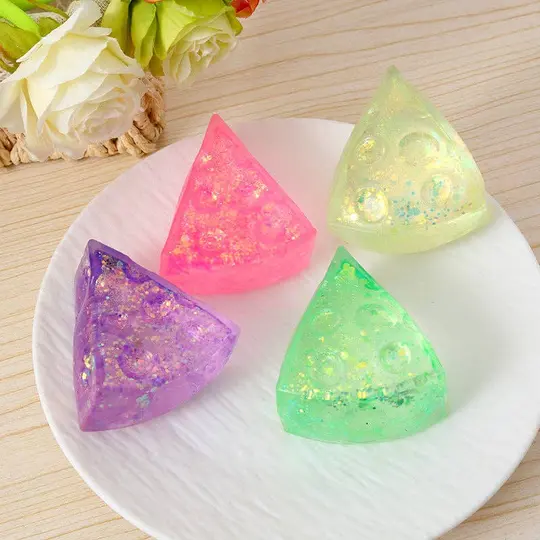 Glitter Maltose Squishy Stress Relief Toy Soft Squeeze Fidget Sensory Toy