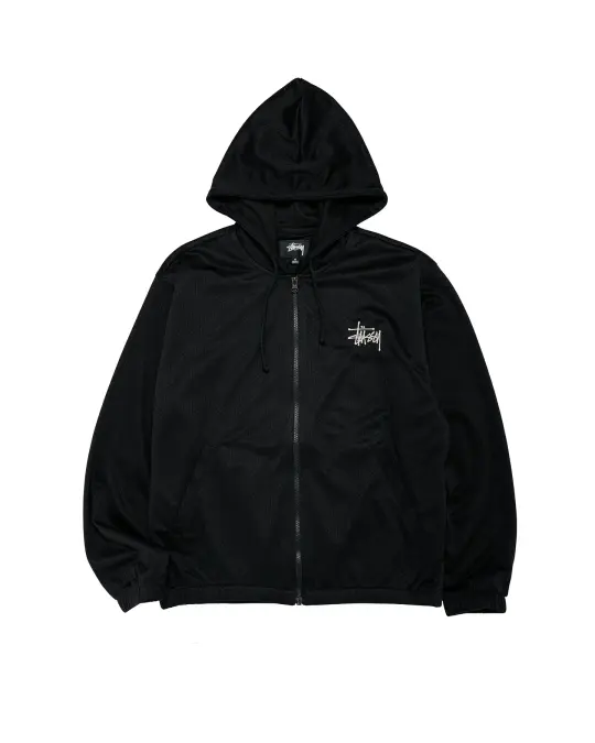Stüssy Athletic Mesh Zip Hood Black