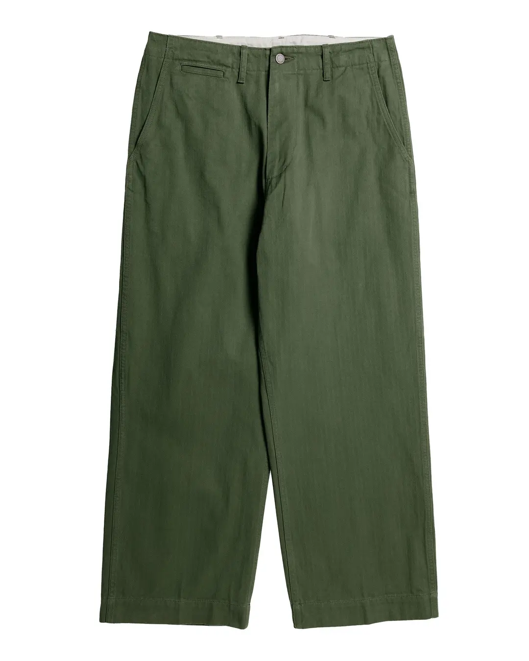 Beams Plus MIL Trousers Herringbone Olive
