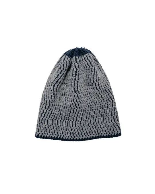 Found Feather Wave Skully Navy Grey