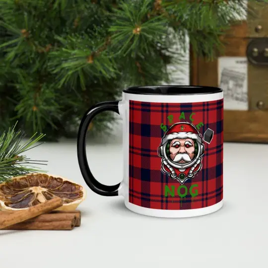 Space Nog Classic Diner Style Coffee or Egg Nog Mug | Choose Color Inside! | Includes Phoenix Logo