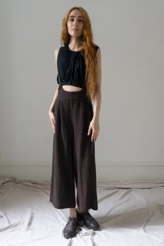 Darcy Suspender Trousers - Clove