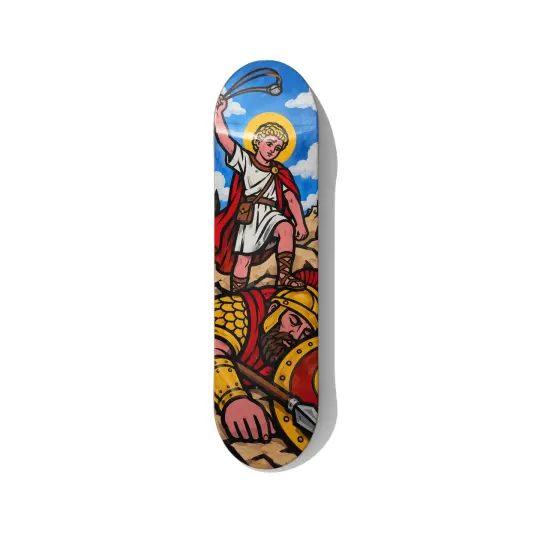 David and Goliath – Biblical Series Skateboard Wall Art