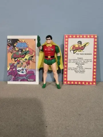 1984 DC Super Powers Robin With Comic And Cape