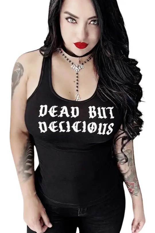Dead But Delicious Racerbacl Tank Top