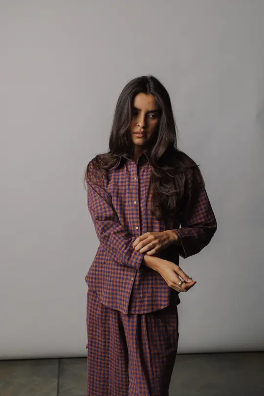 Celine Shirt - Handwoven Cotton