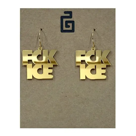 fck ice / acrylic / gold