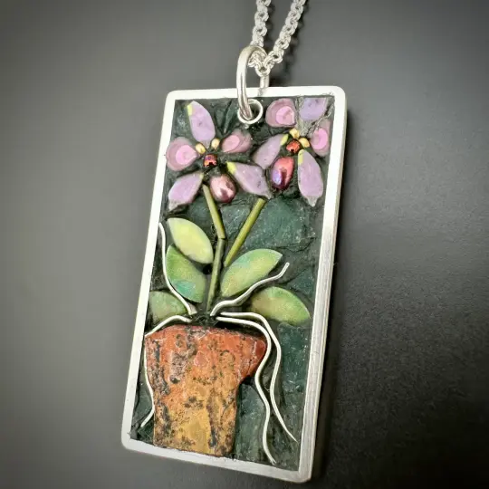 Two Orchids Pendant